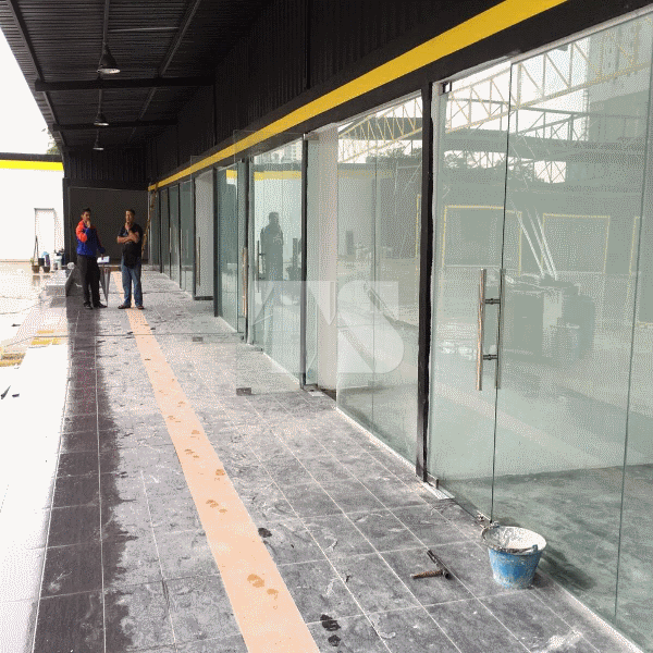 Tempered Glass Wall Partition
